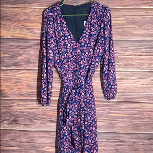 Ditzy floral jcrew dress belt